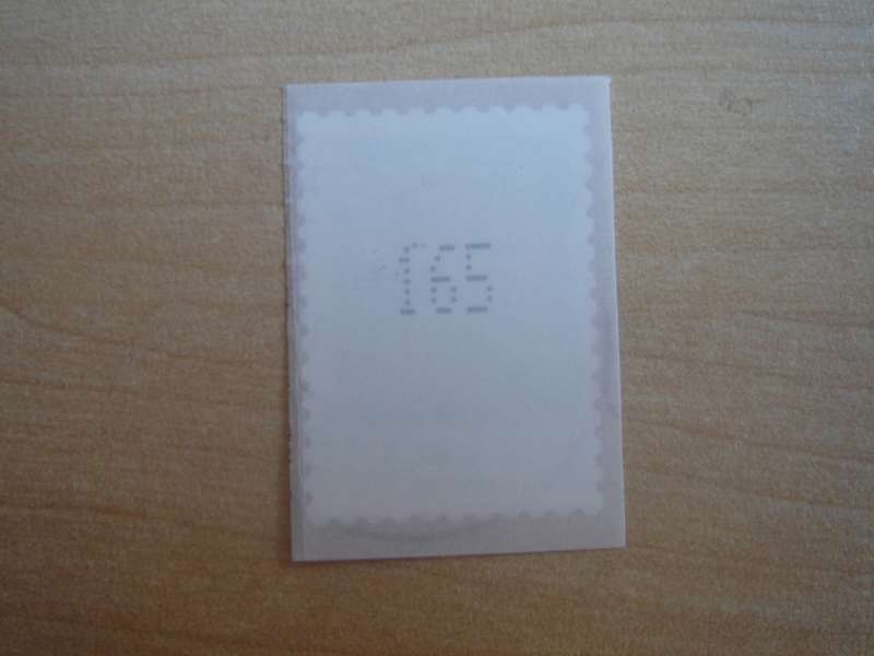 2019 Deutschland MiNr 3483 stamped with number `165` on the back