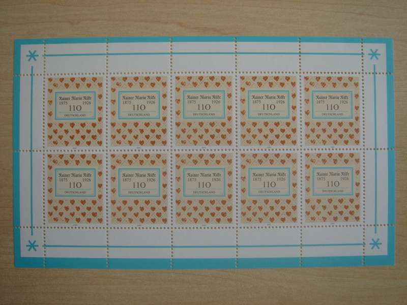2000 Deutschland MiNr 2154 x 10 in Kleinbogen MNH