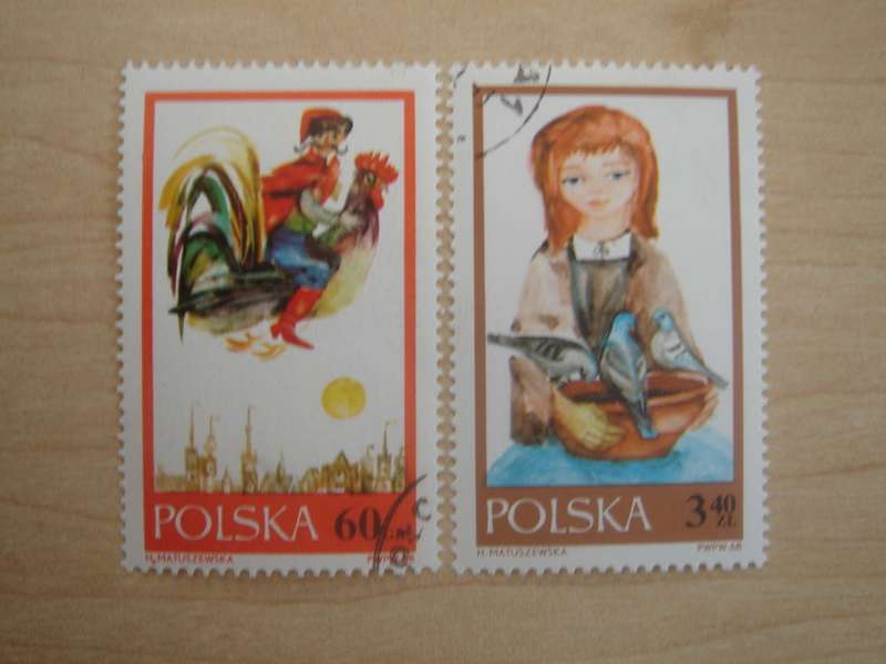 1968 Polska Fairy Tales 60 GR + 3.40 ZL stamped