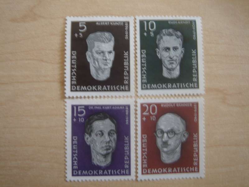 1958 DDR MiNr 635-638 fine used (no gum)