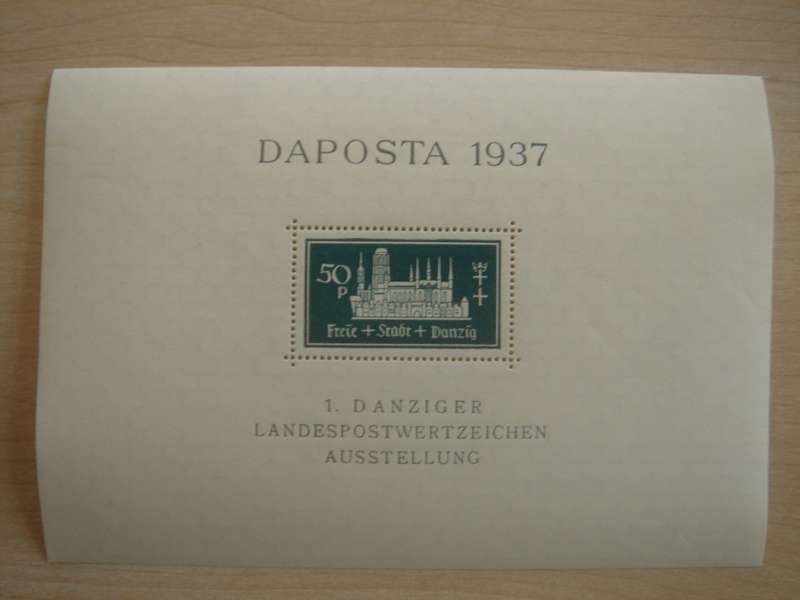 1937 Danzig MiNr 270 a in Block 1 MNH