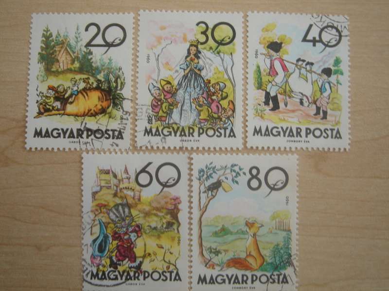1960 Hungary - Fairy Tales 20,30,40,60,80 f, used, stamped