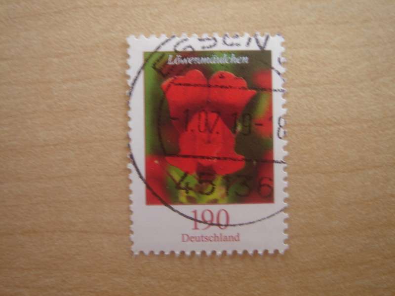 2019 Deutschland MiNr 3474 R stamped with number `85` on the back