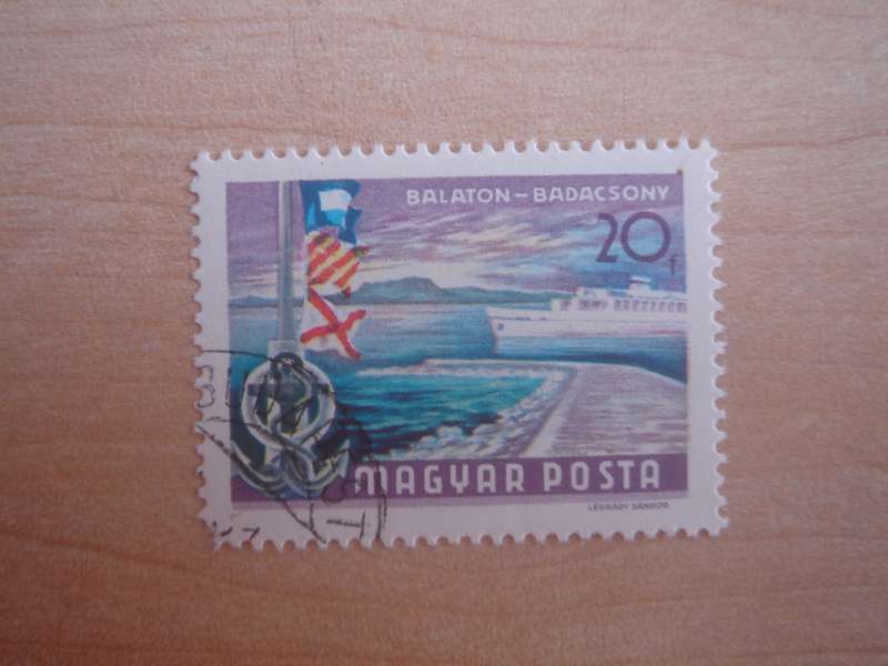 1968 Hungary - Lake Balaton Ferry 20 f used, stamped