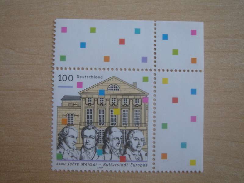 1999 Deutschland MiNr 2028 Type II MNH corner piece