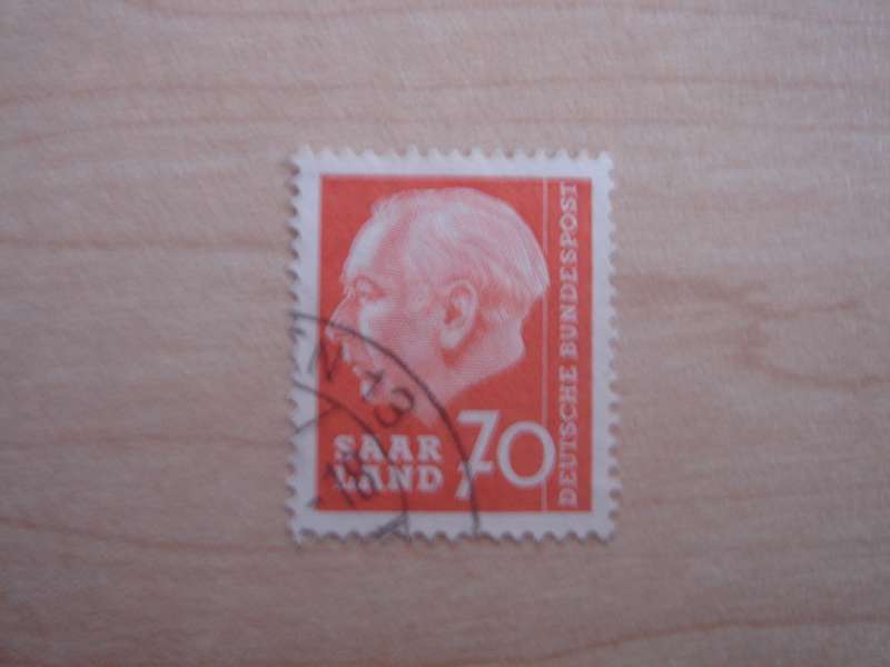 1957 Saarland MiNr 395 used, stamped