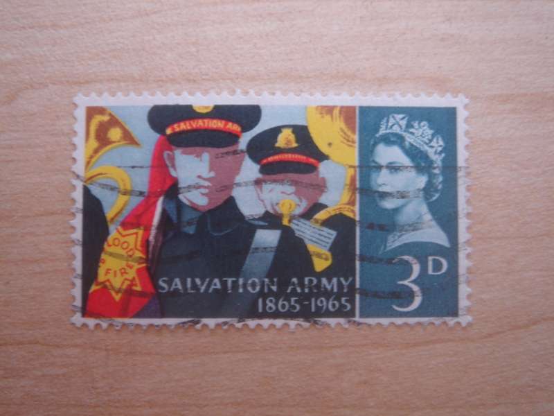 1965 Great Britain - Salvation Army - 3 D used, stamped