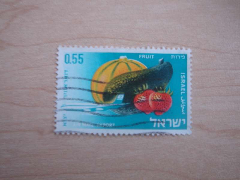 1968 Israel - Fruit Export 0.55 Airmail used, stamped