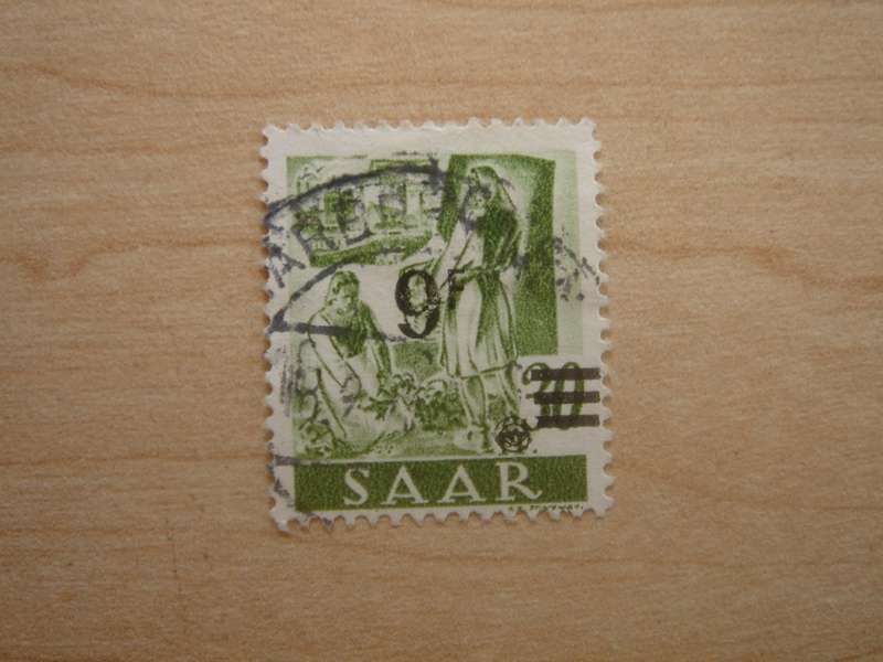 1947 Saarland MiNr 234 Z II used, stamped