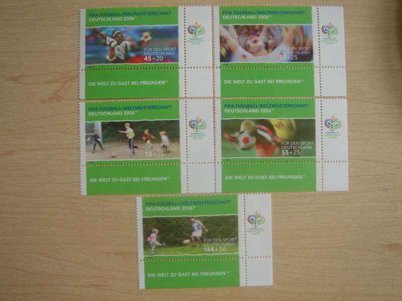2003 Deutschland MiNr 2324-2328 MNH corner pieces