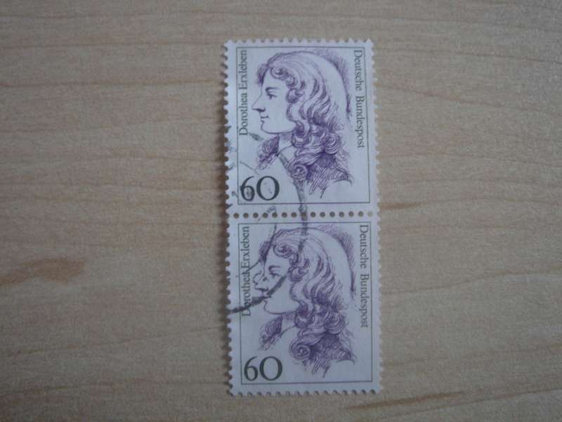 1987 Deutschland MiNr 1332 vertical pair used, stamped