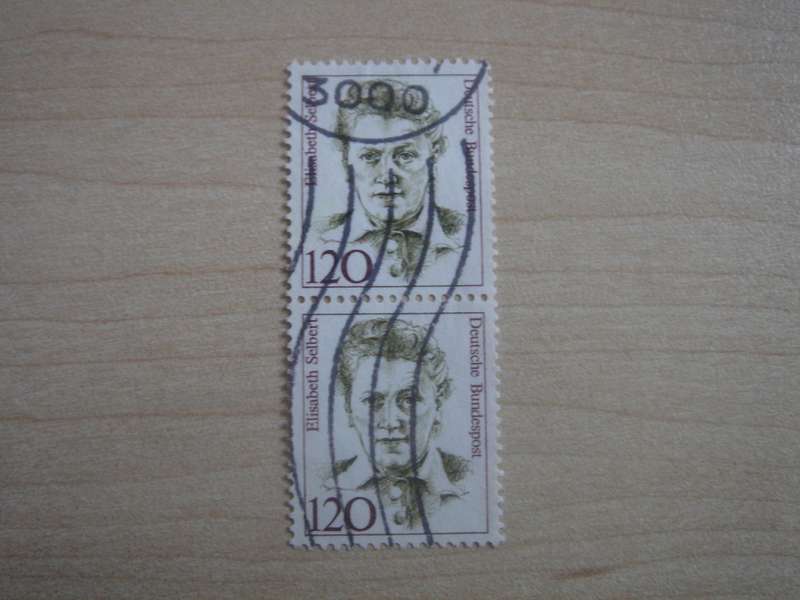 1987 Deutschland MiNr 1338 vertical pair used, stamped