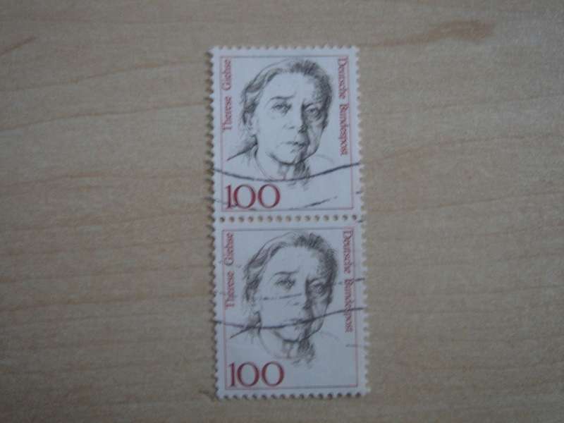1988 Deutschland MiNr 1390 vertical pair used, stamped