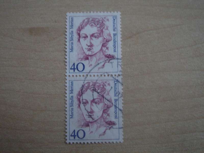 1987 Deutschland MiNr 1331 vertical pair used, stamped