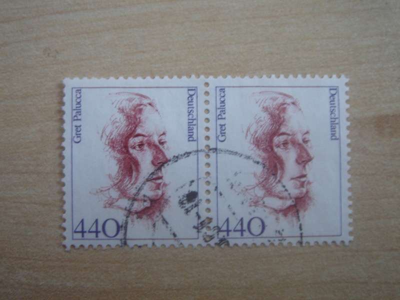 1998 Deutschland MiNr 2014 horizontal pair used, stamped