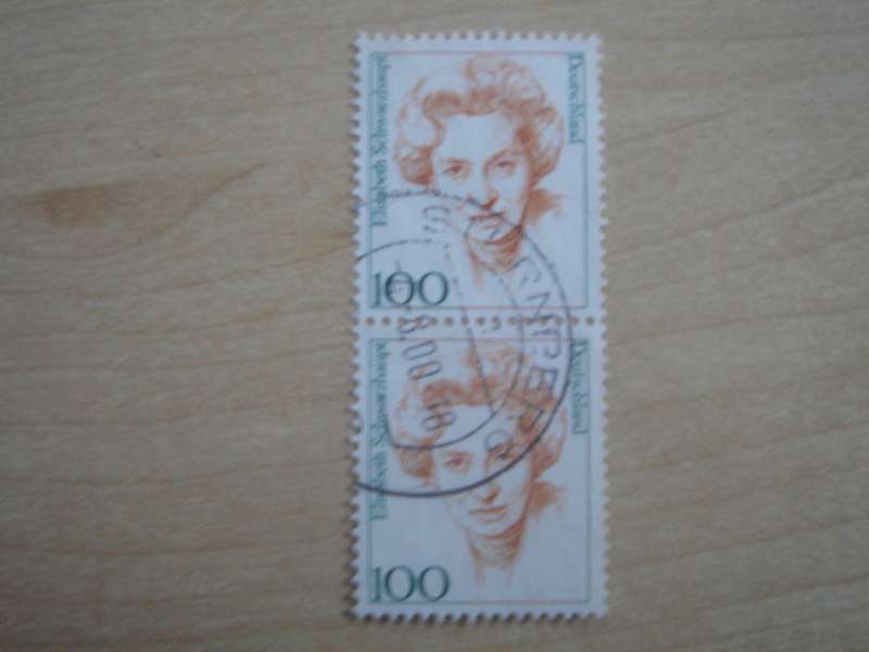 1997 Deutschland MiNr 1955 vertical pair used, stamped