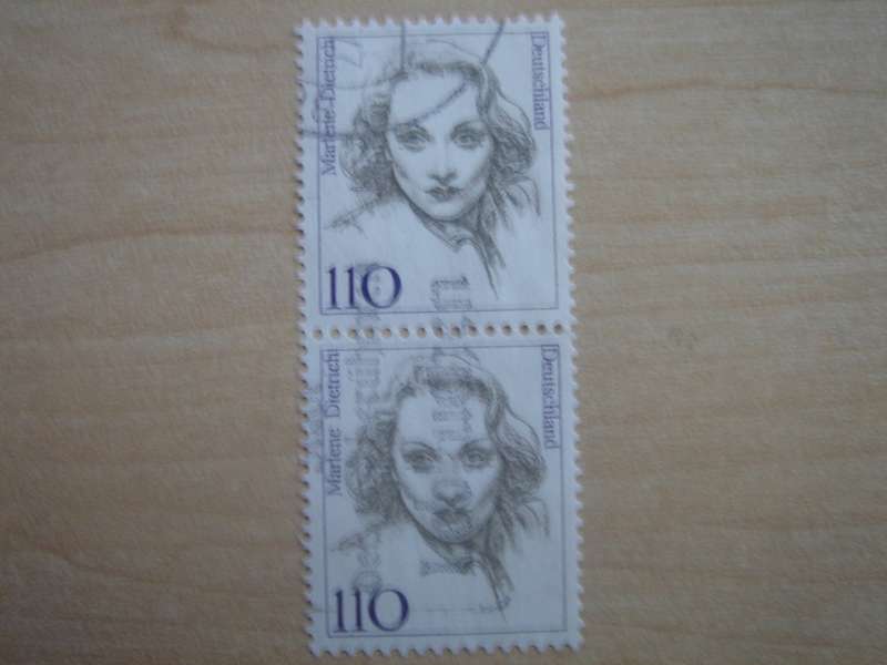 1997 Deutschland MiNr 1939 vertical pair used, stamped