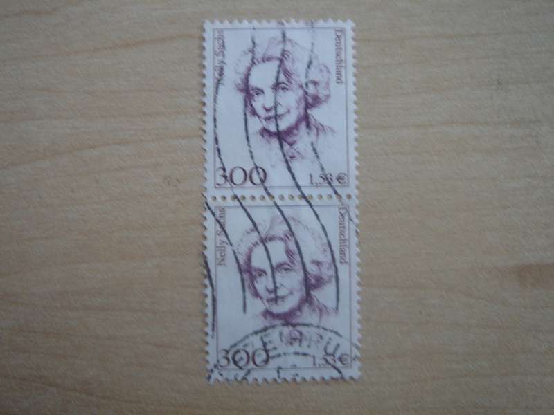 2001 Deutschland MiNr 2159 vertical pair used, stamped
