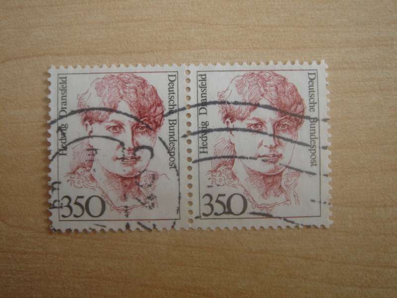 1988 Deutschland MiNr 1393 horizontal pair used, stamped