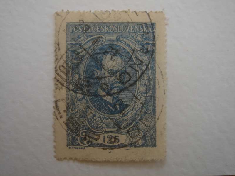 1920 CZ - President Masaryk 125 h used, stamped