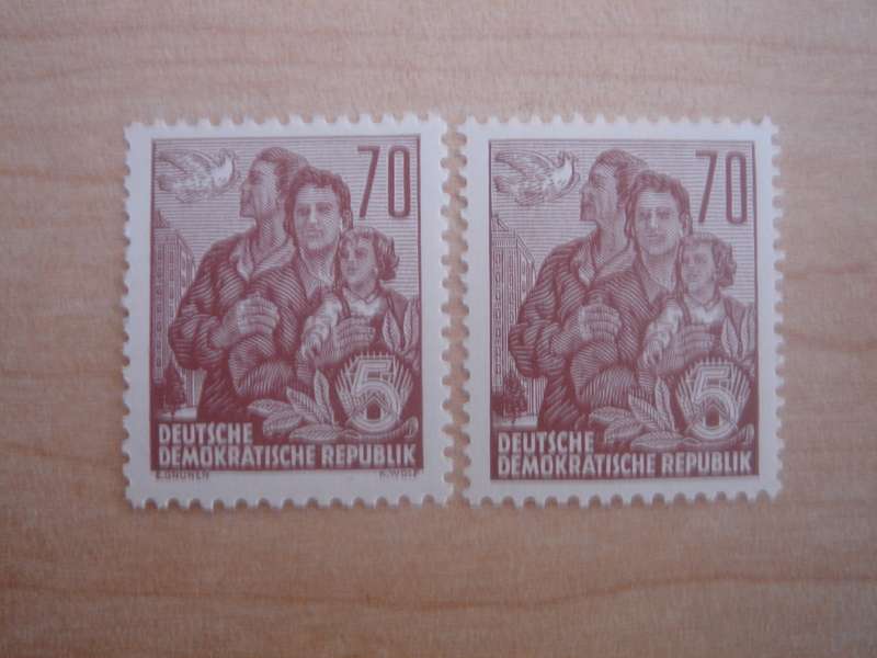 1957/59 DDR MiNr 585 A+B MNH