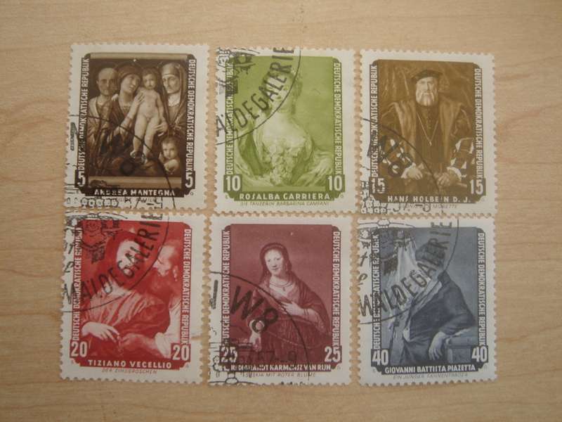 1957 DDR MiNr 586-591 used, stamped