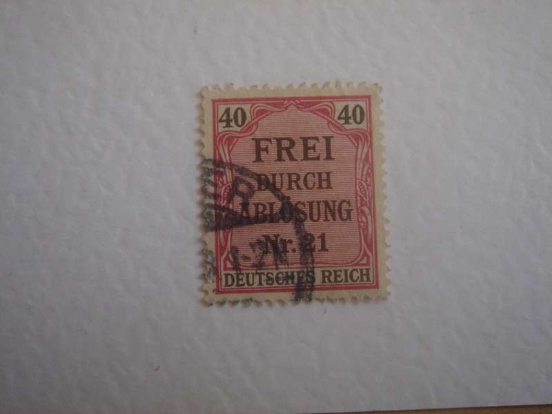 1903 Deutsches Reich Dienstmarken MiNr 7 used, stamped