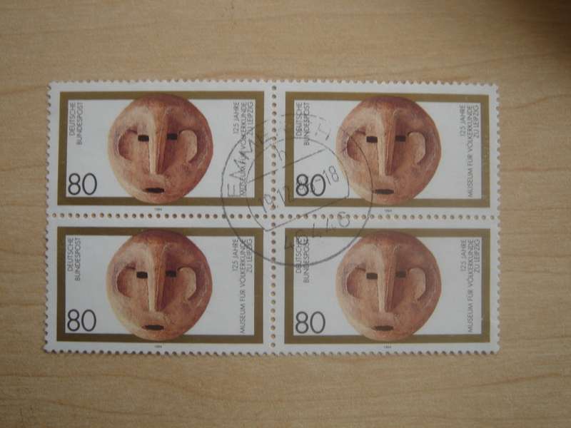 1994 Deutschland MiNr 1751 used, stamped Block of 4