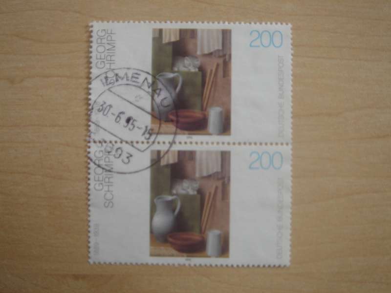 1995 Deutschland MiNr 1775 vertical pair used, stamped