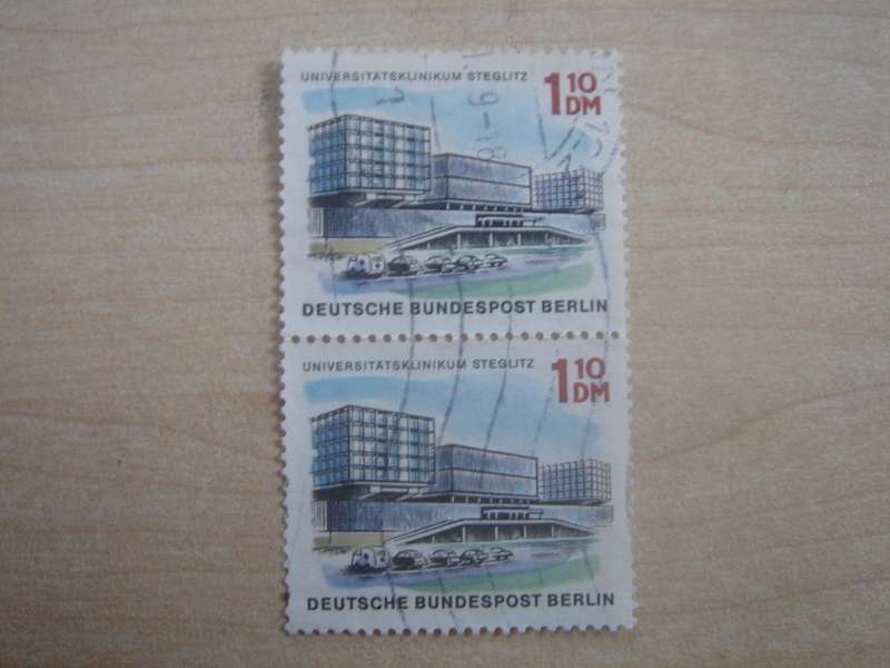 1965 West Berlin MiNr 265 vertical pair used, stamped