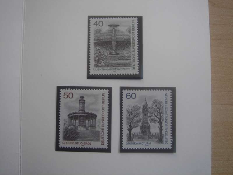 1980 West Berlin MiNr 634-636 FD stamped + MNH in Folder