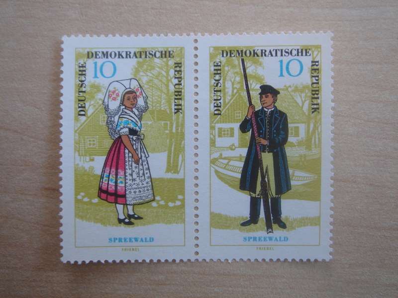 1964 DDR MiNr 1076-1077 W Zd 146 MNH