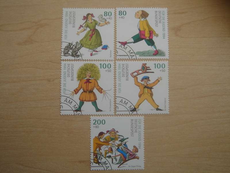 1994 Deutschland MiNr 1726-1730 stamped