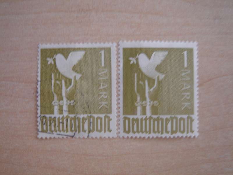 1947 Allied Occupation Zone MiNr 959 a used, stamped + mint, hinged