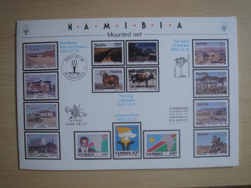 1990 Namibia - Mounted Set - 15 stamps MNH