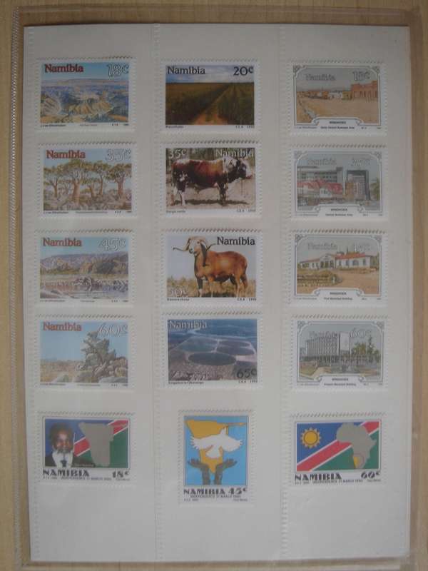 1990 Namibia - Mounted Set - 15 stamps MNH