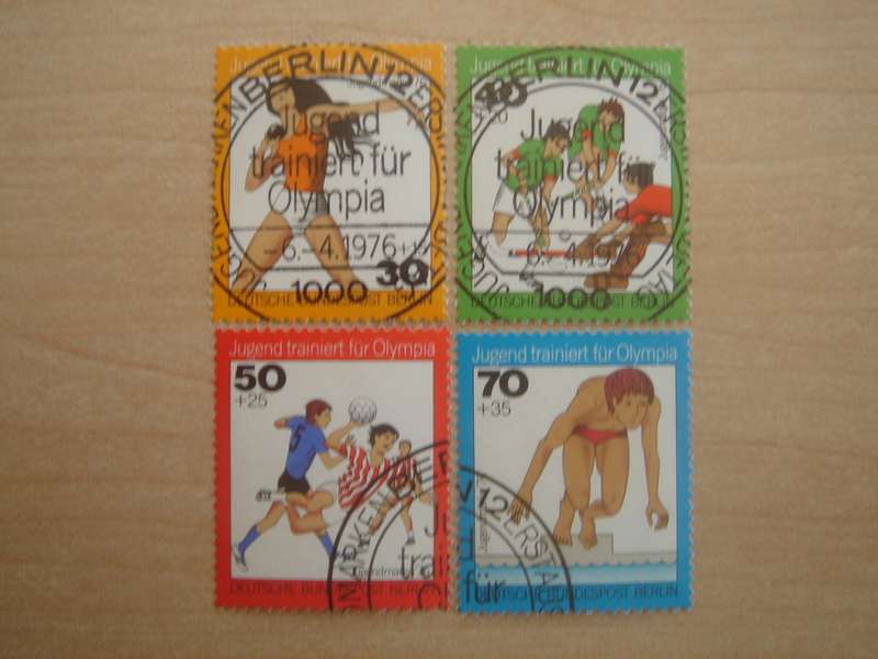 1976 West Berlin MiNr 517-520 used, stamped
