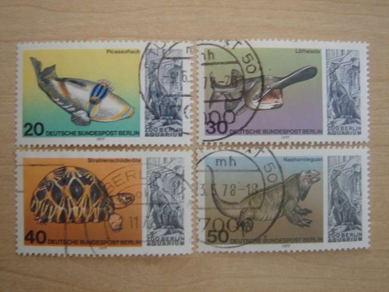 1977 West Berlin MiNr 552-555 used, stamped