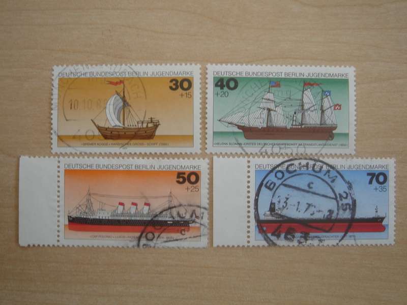 1977 West Berlin MiNr 544-547 used, stamped