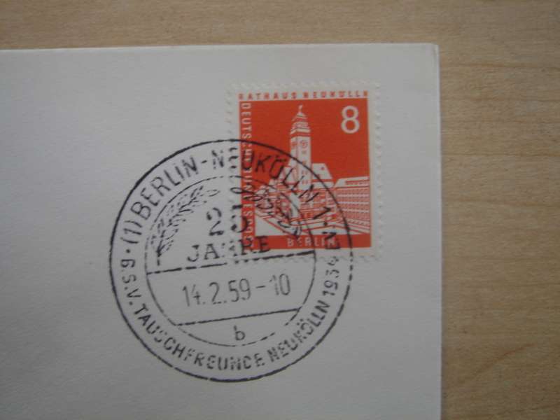 1959 West Berlin MiNr 187 stamped on FDC