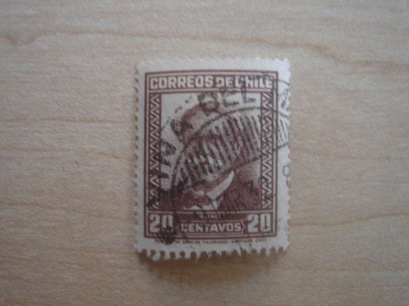 1931 Chile - Bulnes 20 CTS used, stamped