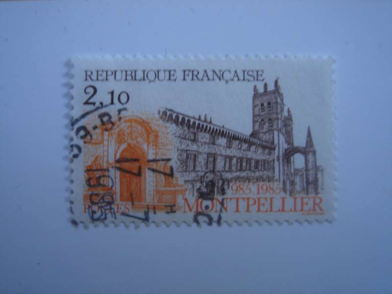 1985 France - Montpellier Anniversaire 2,10 used, stamped