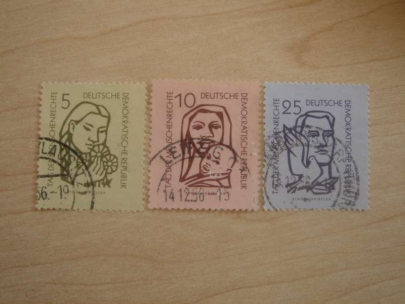 1956 DDR MiNr 548-550 Y I used, stamped