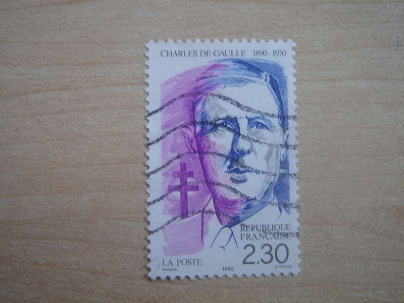 1990 France - Charles de Gaulle 2,30 F used, stamped