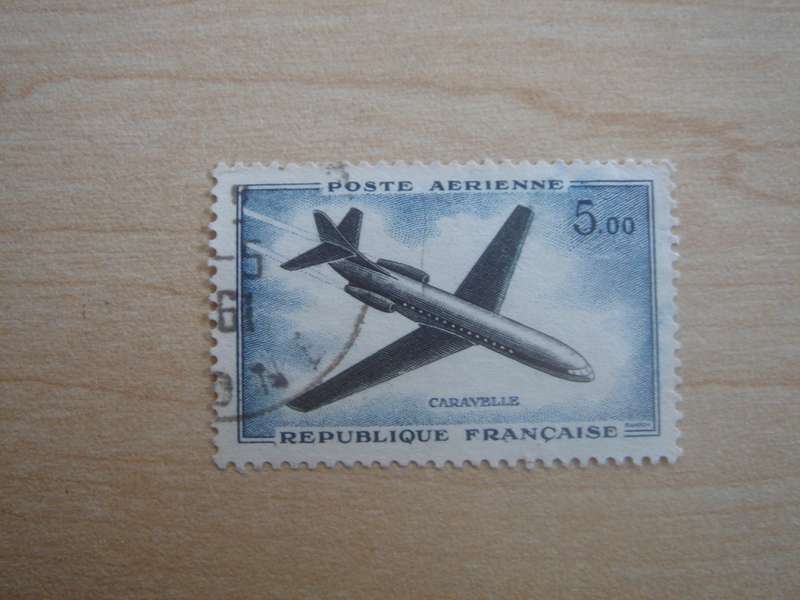 1960 France - Air - Caravelle Jet 5,00 F used, stamped