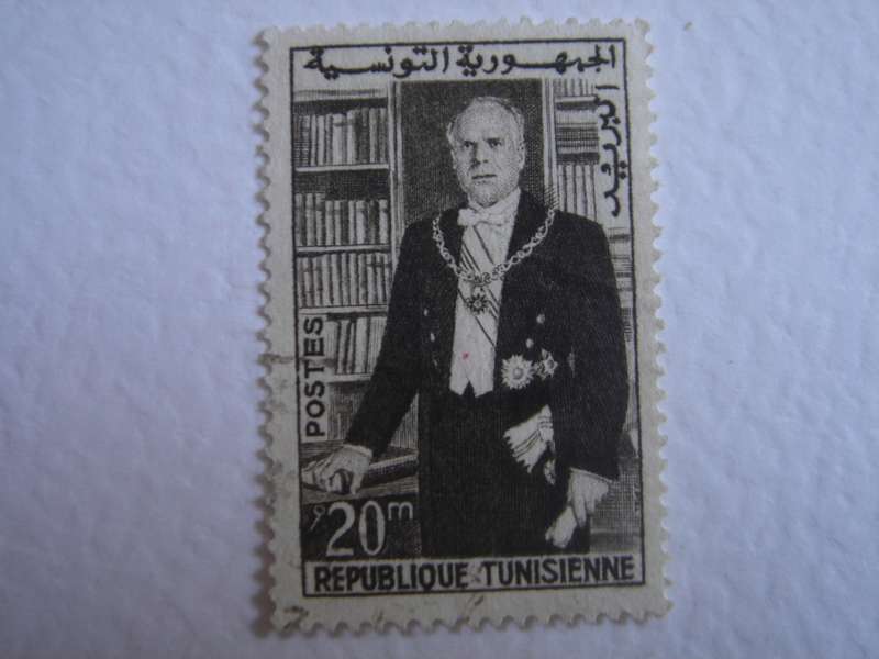 1960 Tunisia - President Bourguiba 20 m used, stamped