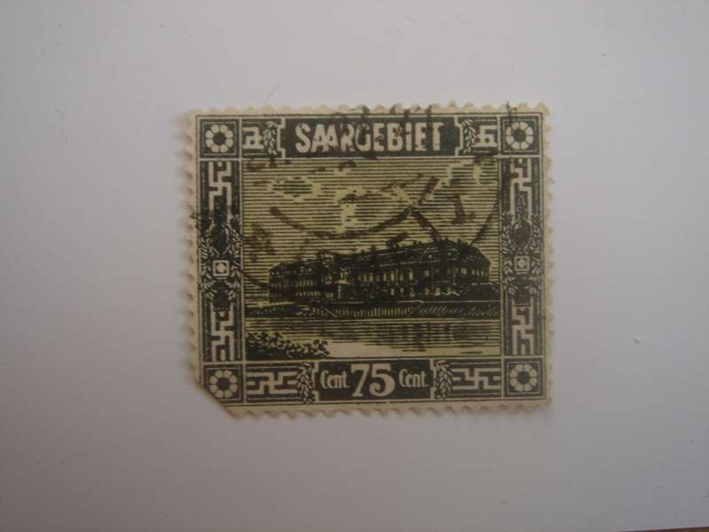 1923 Saargebiet MiNr 101 used, stamped