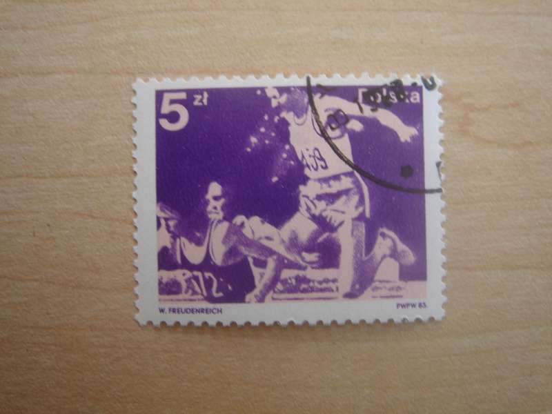 1983 Polska - OIympic Games Moscow 5 Zt stamped
