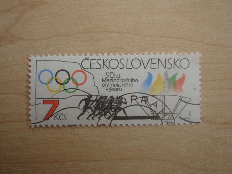 1984 CZ - Olympic Games Los Angelos 7 Kcs used, stamped