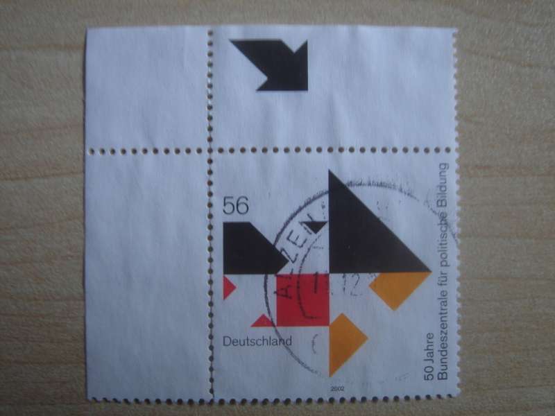 2002 Deutschland MiNr 2287 used, stamped corner piece